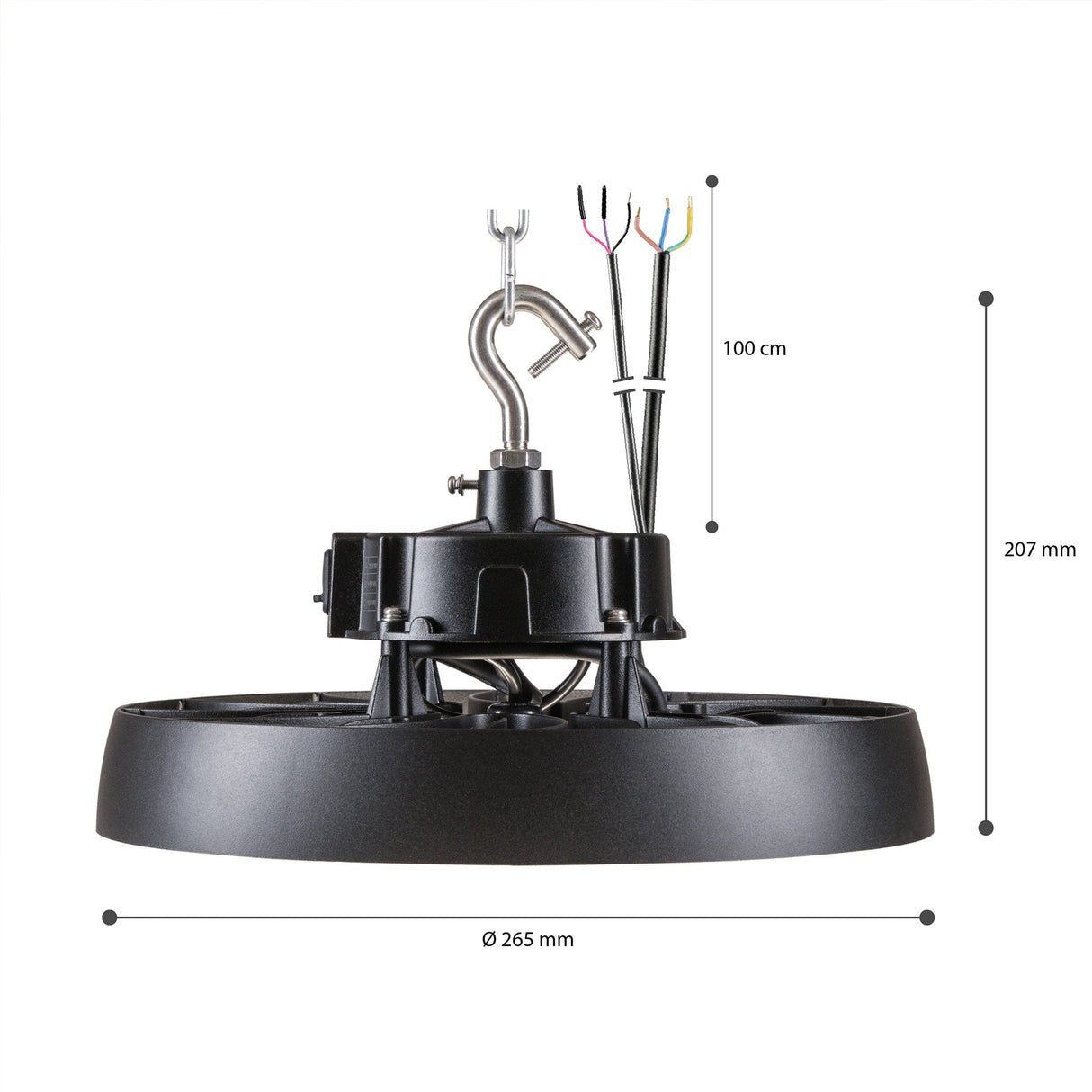 High Bay LED 200W - 38400 Lumen - 4000K - IP65 - Dimbaar - Energielabel A