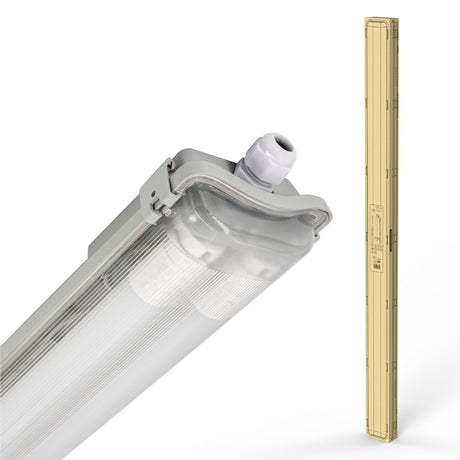 LED Vochtbestendig armatuur 5760 Lumen - 48W - Daglichtwit 6500K - 150cm - IP65 - 8 stuks