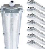 LED Vochtbestendig armatuur 5760 Lumen - 48W - Daglichtwit 6500K - 150cm - IP65 - 8 stuks