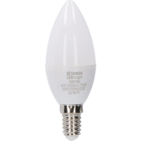 Ampoule bougie LED longue durée Proventa avec petit culot E14 - Modèle givré - _ 35 mm