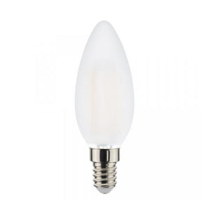 Ampoule bougie LED longue durée Proventa avec petit culot E14 - Modèle givré - _ 35 mm