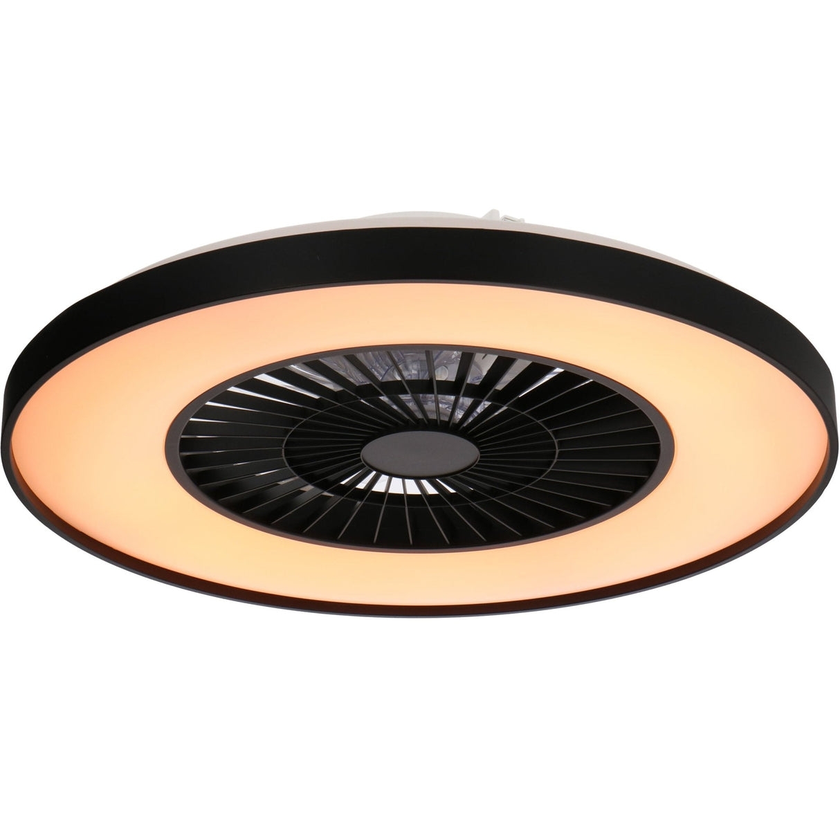 LED plafondventilator premium 4300 lumen - 37W - instelbaar 2000K-4000K - afstandsbediening - Lumileds - 60cm - zwart/wit
