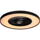 LED plafondventilator premium 4300 lumen - 37W - instelbaar 2000K-4000K - afstandsbediening - Lumileds - 60cm - zwart/wit