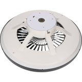 LED plafondventilator premium 4300 lumen - 37W - instelbaar 2000K-4000K - afstandsbediening - Lumileds - 60cm - zwart/wit