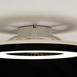 LED plafondventilator premium 4300 lumen - 37W - instelbaar 2000K-4000K - afstandsbediening - Lumileds - 60cm - zwart/wit