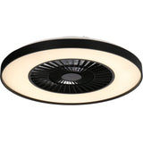 LED plafondventilator premium 4300 lumen - 37W - instelbaar 2000K-4000K - afstandsbediening - Lumileds - 60cm - zwart/wit