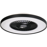 LED plafondventilator premium 4300 lumen - 37W - instelbaar 2000K-4000K - afstandsbediening - Lumileds - 60cm - zwart/wit