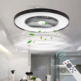 LED plafondventilator premium 4300 lumen - 37W - instelbaar 2000K-4000K - afstandsbediening - Lumileds - 60cm - zwart/wit