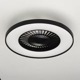 LED plafondventilator premium 4300 lumen - 37W - instelbaar 2000K-4000K - afstandsbediening - Lumileds - 60cm - zwart/wit
