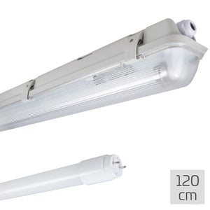 LED TL Armatuur 2160 lumen - 120cm - 18W - Daglichtwit 6500K - IP65 Waterdicht - Enkel - Compleet met Buis