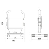 LED Werklamp 2550 Lumen - 30W - Koelwit 4000K - Inklapbaar - IP54 - Bouwlamp