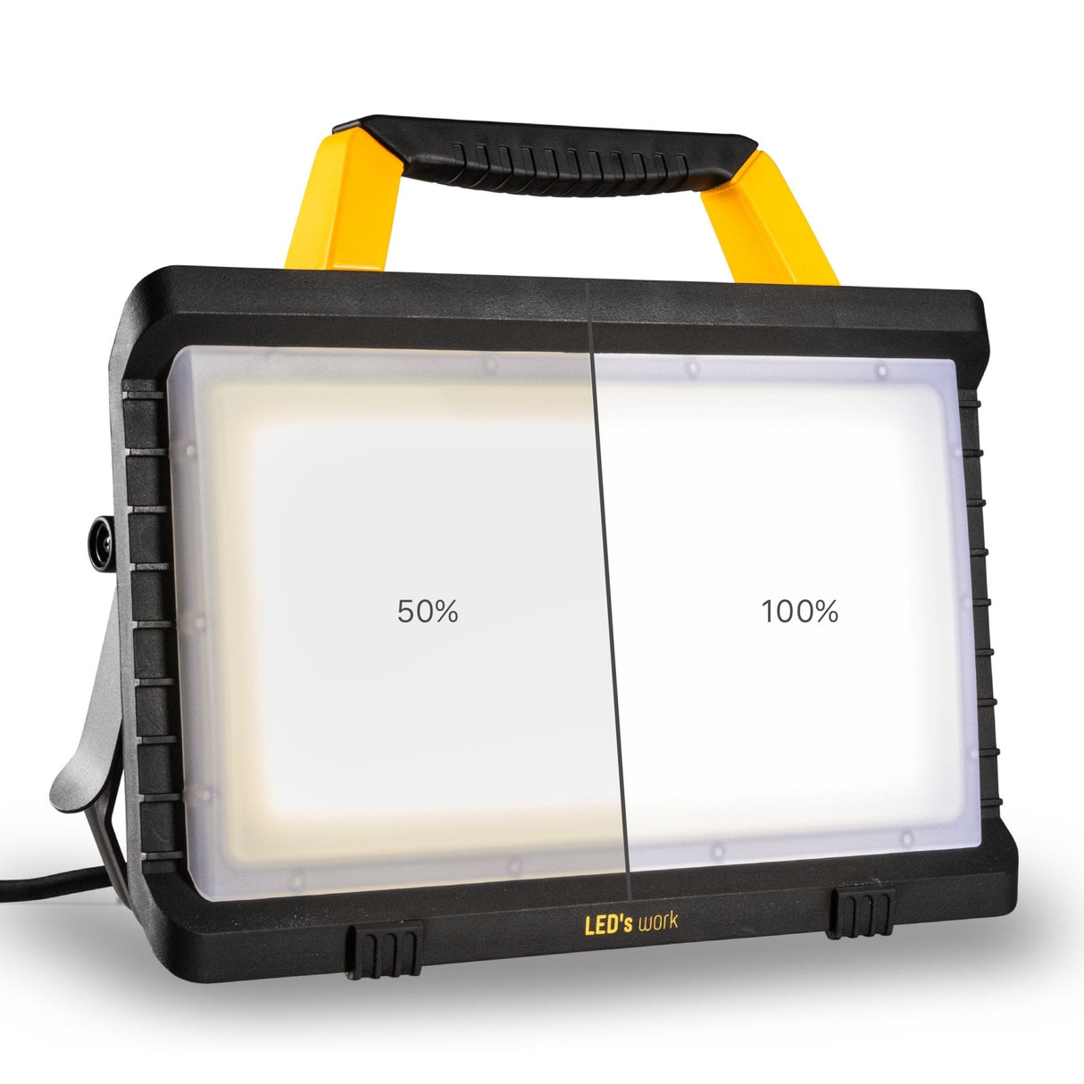 Lampe de travail LED 5000 lumens - 45W - Blanc froid 4000K - 2 prises de courant - Étanche IP54