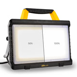 Lampe de travail LED 5000 lumens - 45W - Blanc froid 4000K - 2 prises de courant - Étanche IP54