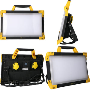 LED Werklamp 9200 lumen - 80W - Koelwit 4000K - 2 Stopcontacten - IP54 Waterdicht