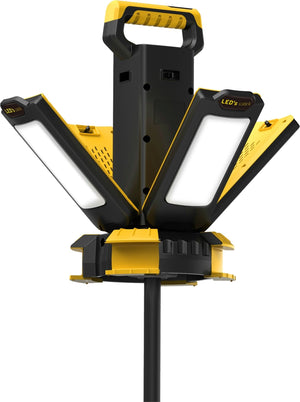 LED Werklamp 14000 lumen - 120W - Koelwit 4000K - 4 Lichtpunten - Dimbaar - IP54