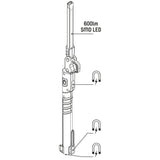 LED's Work Oplaadbare Looplamp 500 - Inspectielamp - Inklapbaar & Draadloos - Met magneet en haak