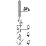 Lampe d'inspection rechargeable LED's Work 300 - Lampe d'inspection - Rabattable et sans fil - Avec aimant et crochet