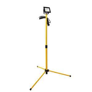 LED Bouwlamp op Statief - 1700 Lumen - 20W - Koelwit 4000K - Verstelbaar tot 120cm - IP54 IK06