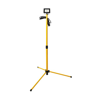 LED Werklamp Statief - 850 Lumen - 10W - Koelwit 4000K - IP54 - Verstelbaar tot 120cm