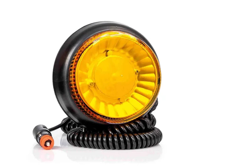 R65 LED zwaailamp magneet met snoer en felle oranje verlichting voor veiligheidssignalen