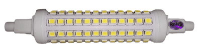 R7s LED lamp, 118x22mm, 10W=100W, warmwit 3000K, dimbaar