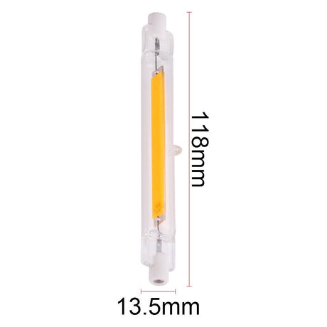 Lampe tubulaire R7s blanc lumière du jour 6000K | 118x14mm | LED 8W=80W halogène - 800 lumens - LEDPLANET.NL
