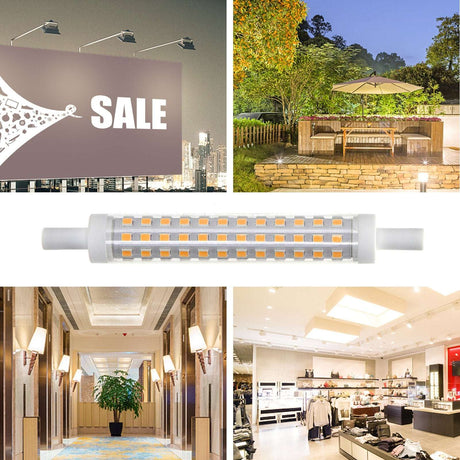 R7s staaflamp daglichtwit 6000K dimbaar - triac | 118mmx15mm - LED 10W=90W halogeen - 950~1000 Lumen - LEDPLANET.NL