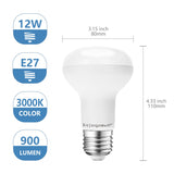 Reflectorlamp E27 | R80 spiegellamp | LED 12W=66W gloeilamp - 900 Lumen | warmwit 3000K - LEDPLANET.NL