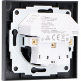 Plaque d’insertion Reflex pour prise murale avec 2 ports USB - noire