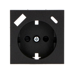 Plaque d’insertion Reflex pour prise murale avec USB-C et USB - Noir