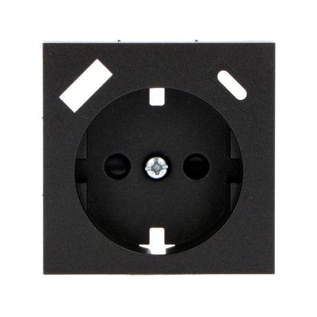 Plaque d’insertion Reflex pour prise murale avec USB-C et USB - Noir