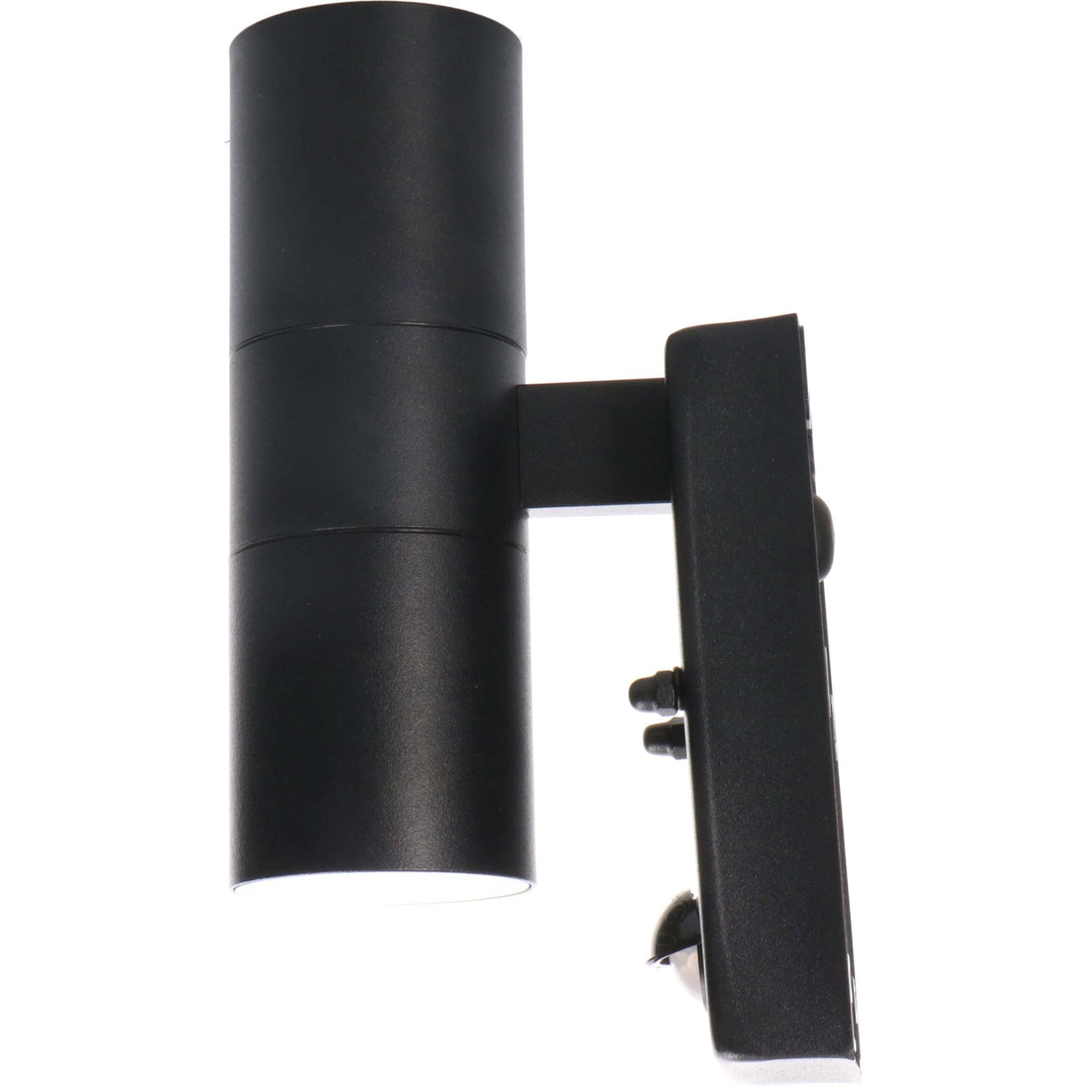 LED Wandarmatuur met Sensor 2x GU10 - IP44 - Zwart - Up & Down