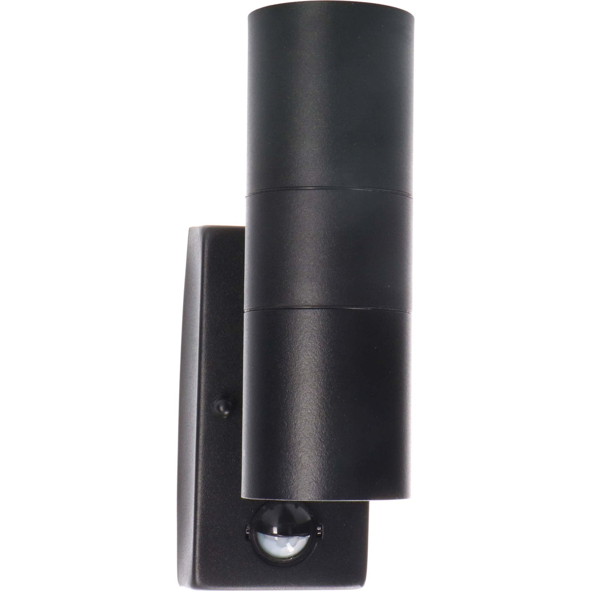 LED Wandarmatuur met Sensor 2x GU10 - IP44 - Zwart - Up & Down