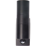 LED Wandarmatuur met Sensor 2x GU10 - IP44 - Zwart - Up & Down