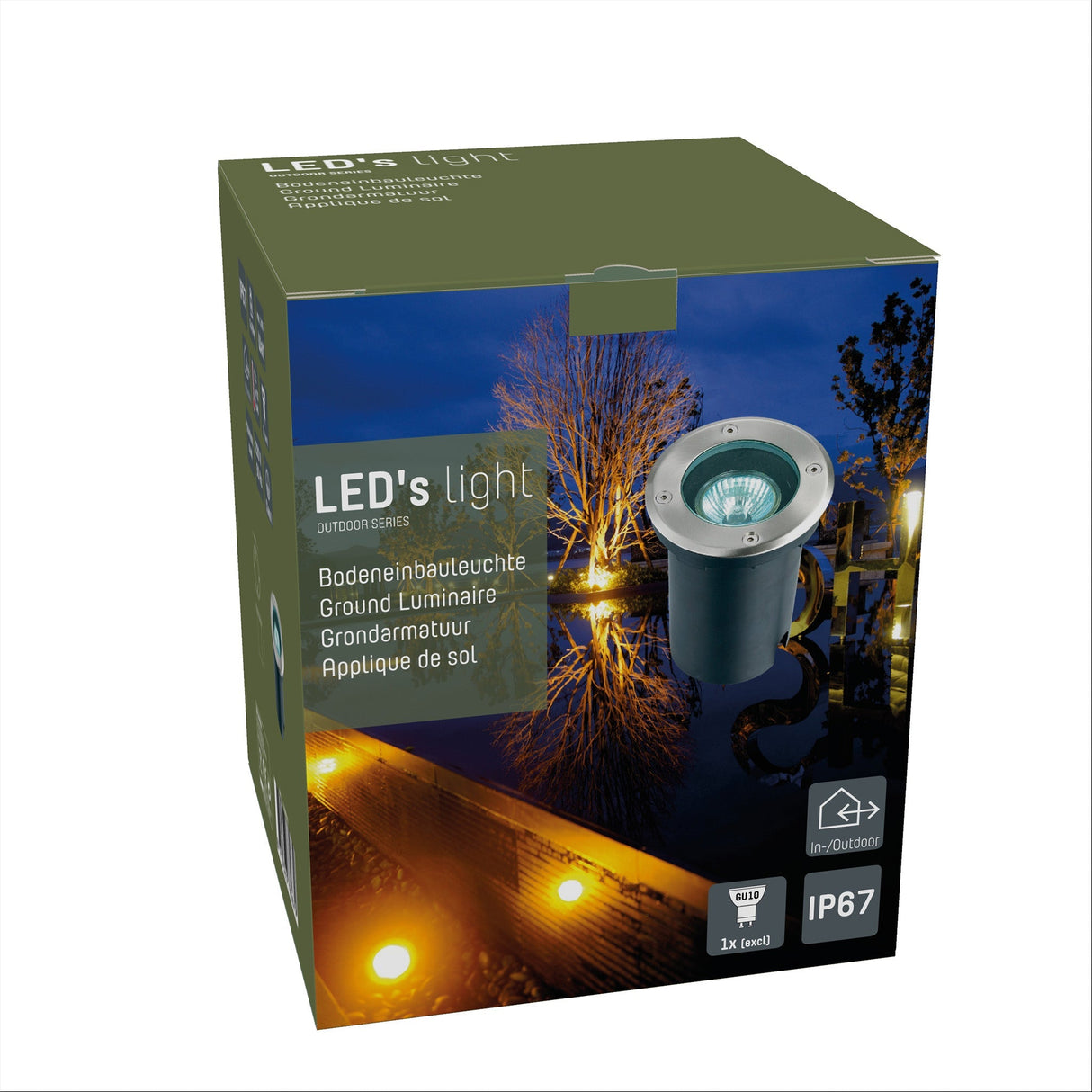 LED Grondspot Inbouw Rond - GU10 Fitting - Max 35W - IP67 Waterdicht - Berijdbaar 1500kg - Zwart