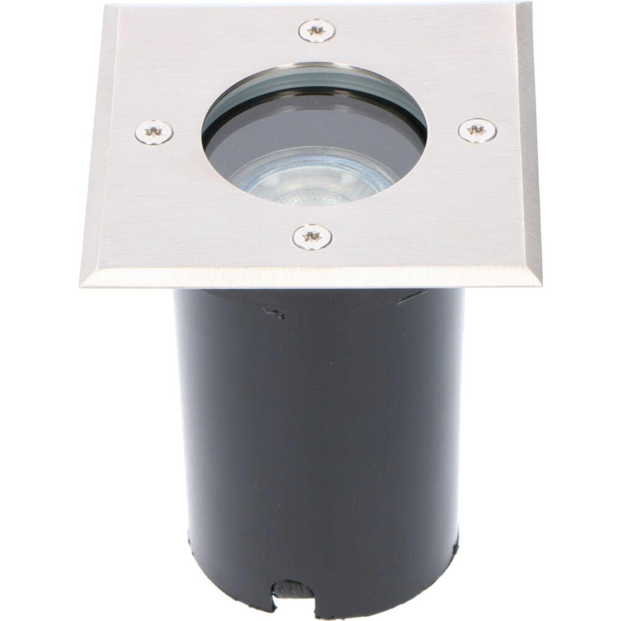 LED Grondspot Inbouw Vierkant - GU10 Fitting - Max 35W - IP67 Waterdicht - Berijdbaar 1500kg - Zwart