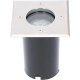 LED Grondspot Inbouw Vierkant - GU10 Fitting - Max 35W - IP67 Waterdicht - Berijdbaar 1500kg - Zwart