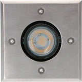 LED Grondspot Inbouw Vierkant - GU10 Fitting - Max 35W - IP67 Waterdicht - Berijdbaar 1500kg - Zwart