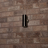Spot mural extérieur LED - 2 douilles GU10 - Éclairage haut et bas - IP44 - Acier inoxydable - Argent