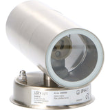Spot mural extérieur LED - 2 douilles GU10 - Éclairage haut et bas - IP44 - Acier inoxydable - Argent