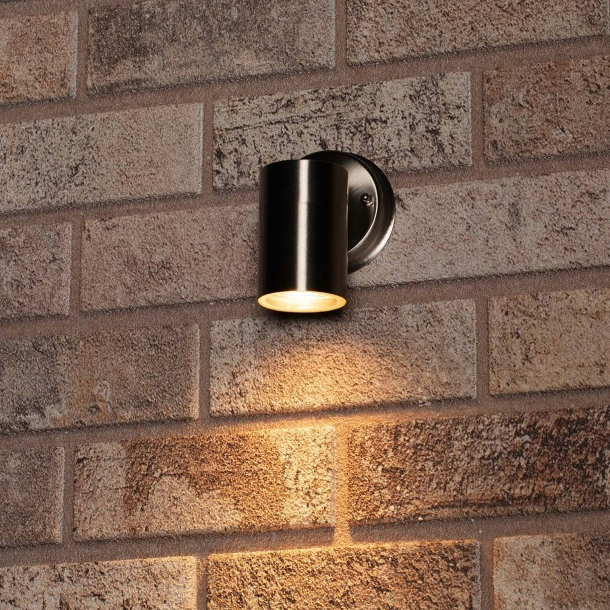 Applique murale LED extérieure - Douille GU10 - Acier inoxydable argenté - IP44 - Résistante aux projections d’eau - 230 V
