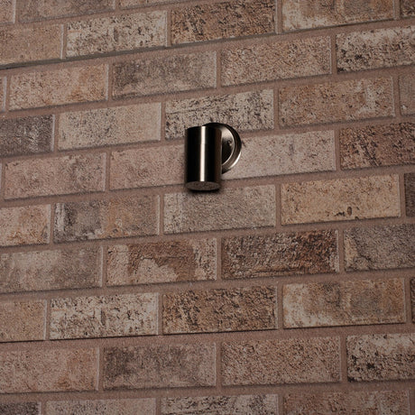 Applique murale LED extérieure - Douille GU10 - Acier inoxydable argenté - IP44 - Résistante aux projections d’eau - 230 V