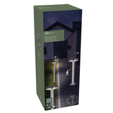 LED Solar Lantaarnpaal - 600 lumen - Warmwit 2700K - Bewegingssensor - 3 Standen - IP44 - RVS Zilver
