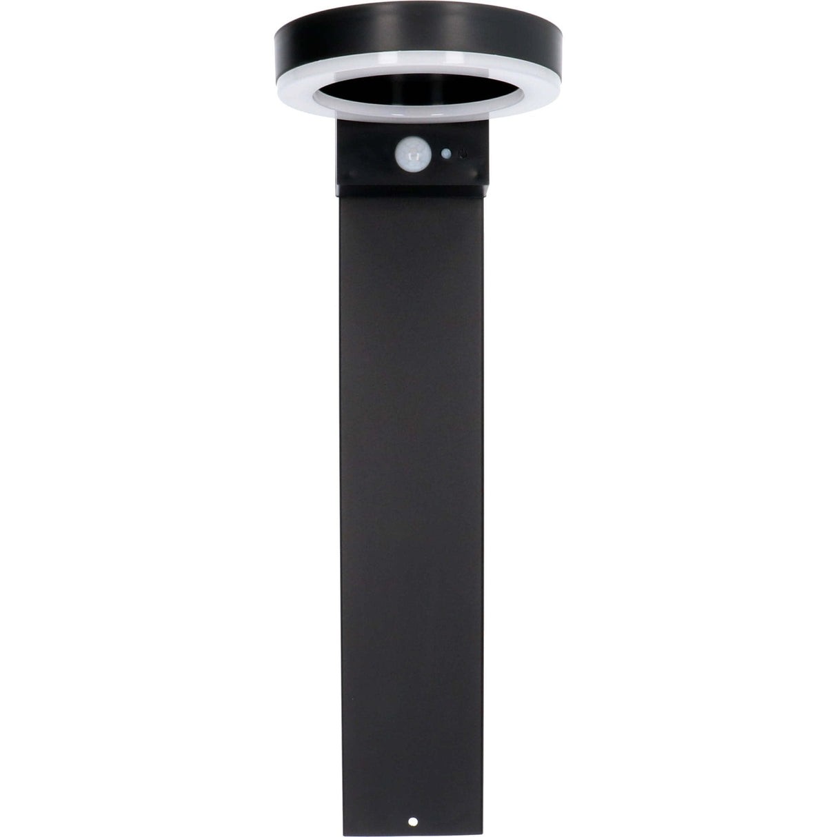 LED Solar Lantaarnpaal 600 Lumen - Bewegingssensor - 3 Standen - RVS - Zwart