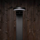 LED Solar Lantaarnpaal 600 Lumen - Bewegingssensor - 3 Standen - RVS - Zwart