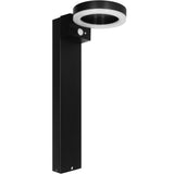 LED Solar Lantaarnpaal 600 Lumen - Bewegingssensor - 3 Standen - RVS - Zwart