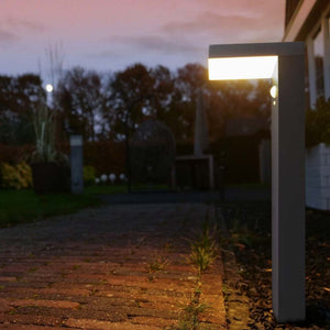 LED Solar Tuinlamp 600 lumen - Warmwit 2700K - Bewegingssensor - IP44 - RVS - Zwart