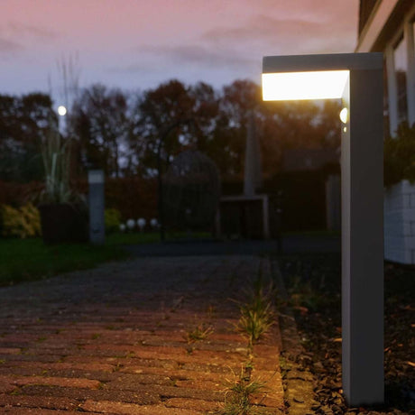 LED Solar Tuinlamp 600 lumen - Warmwit 2700K - Bewegingssensor - IP44 - RVS - Zwart