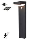 LED Solar Tuinlamp 600 lumen - Warmwit 2700K - Bewegingssensor - IP44 - RVS - Zwart