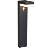 LED Solar Tuinlamp 600 lumen - Warmwit 2700K - Bewegingssensor - IP44 - RVS - Zwart